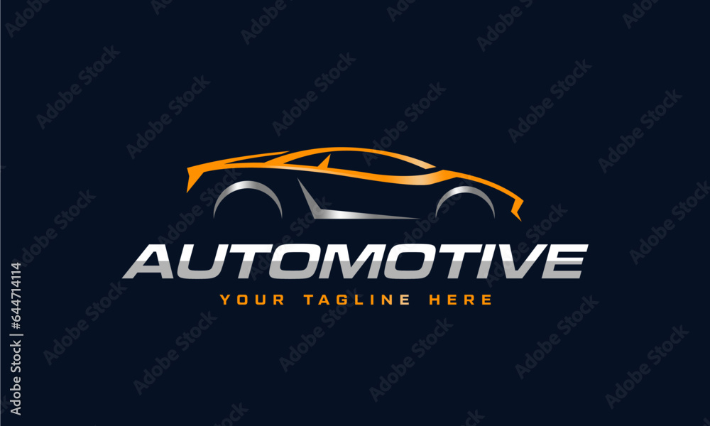 Sticker vector automotive car logo template