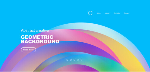 Circles minimal abstract background. Techno or business concept, pattern for wallpaper, banner, background, landing page, wall art, invitation, prints