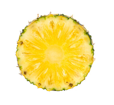 Pineapple font view isolated on white background