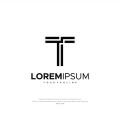 Logo Letter TT Design Template Premium Creative Design Business Company