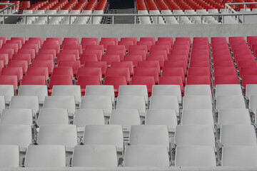 Naklejka premium 한국 잠실 주경기장 좌석 비어있는
