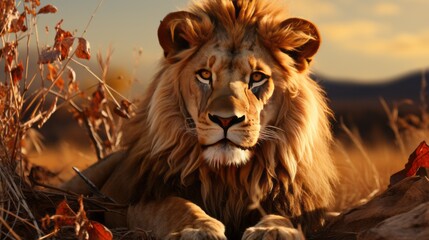 FIERCE KING: MAJESTIC MASAI LION CUB LOCKS EYES WITH THE CAMERA