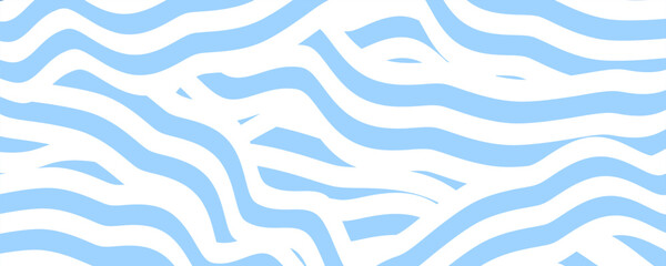 Fototapeta premium Noodle Ramen Pattern blue background. Pasta food texture spaghetti geometric. Abstarct ramen ornament. Flat vector illustartion. Wave texture background