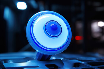 close up of a button, generative ai