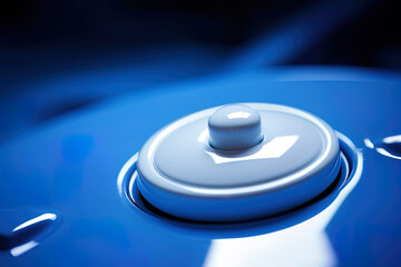 close up of a button, generative ai