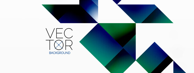 Geometric purity on white - lines, squares, triangles unite. Minimalist harmony in elegant simplicity