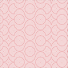 Vector editable light red and white japanese style seamless pattern for luxury products, clothes, background 2023