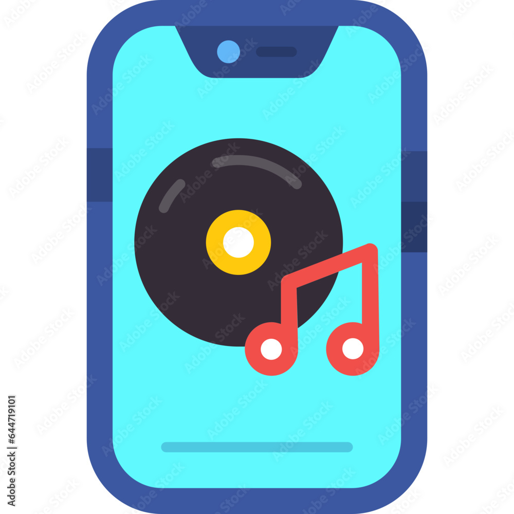 Wall mural Music player Icon