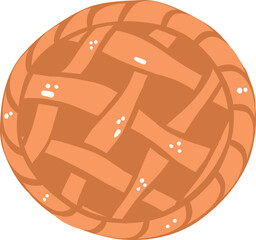 Pumpkin spice pie illustration