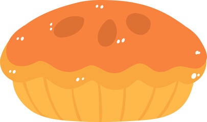 Pumpkin spice pie illustration