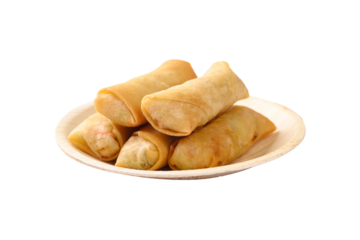 Asian deep fried spring roll filling with vegetables or pork