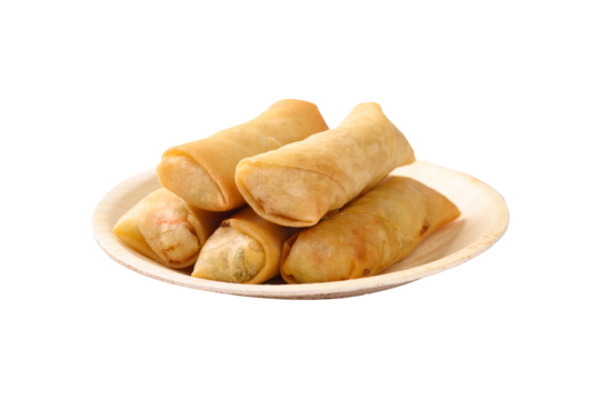 Asian deep fried spring roll filling with vegetables or pork