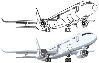 Commercial Airplane Taking Off