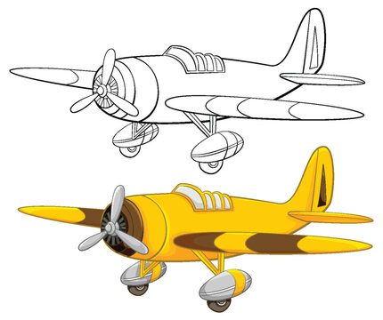 Vintage Military Aircraft Coloring Pages