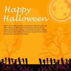 halloween party poste background