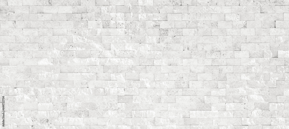 Poster Light beautiful original wide format background image with brick texture.