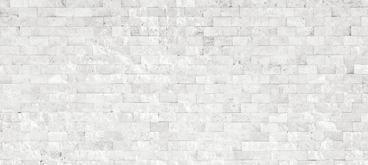 Light beautiful original wide format background image with brick texture.