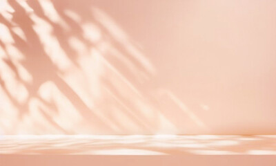 Beautiful original background image of an empty space in pink tones with a play of light and shadow...