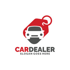 Car dealership logo design vector illustration