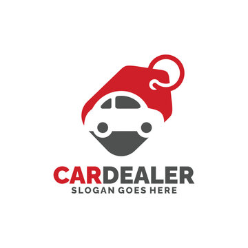 Car dealership logo design vector illustration