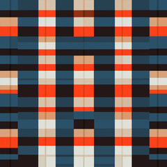 plaid checked pattern seamless fabric textured background modern design vector illustration