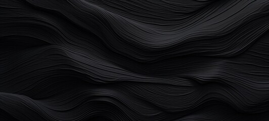 Wood art background illustration - Abstract closeup of detailed organic black anthracite gray wooden waving waves wall texture banner wall
