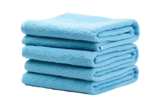 stack of towels isolated on a white background PNG