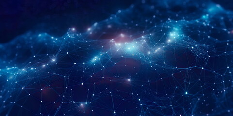Abstract Healthcare Network: abstract depiction of a global healthcare network, with interconnected nodes and data streams.