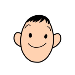 男の子の顔のイラスト