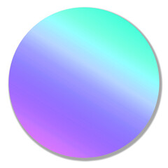 circle gradient color icon background with shadow