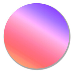 circle pink violet gradient color icon background with shadow