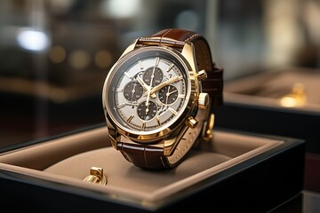 Golden Time: Luxury Gold Wristwatch