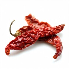 dry chilly on white background