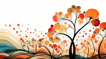 Abstract colorful autumn background. 