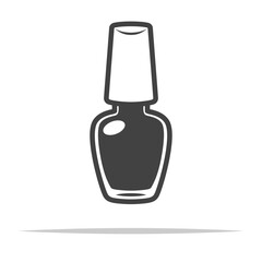 Nail polish icon transparent vector isolated