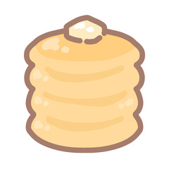 山盛りのパンケーキバター付き⭐︎PNG