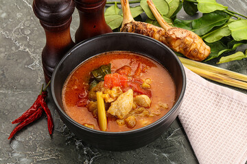 Thai traditional Tom Yum with chicken