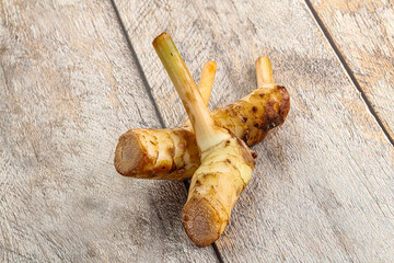 Raw galangal root seasonong aroma