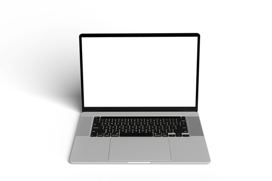 Laptop computer isolated on transparent