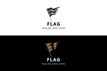 Flag logo vector design