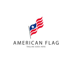 Flag logo vector design