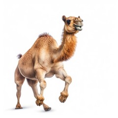 camel isolated in white