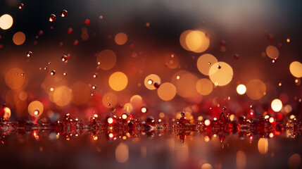 Background red Bokeh