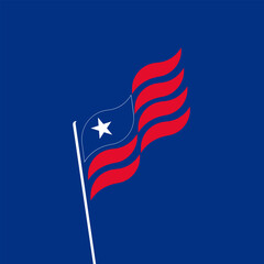 Flag logo vector design