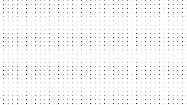 Black and White Moving dots tech background, simple and classy dotted texture background