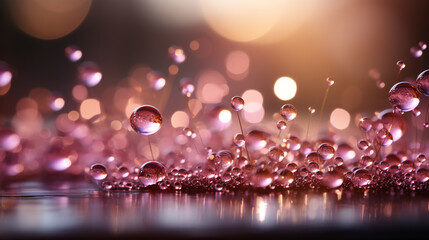 Background pink Bokeh
