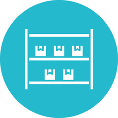 Fototapeta premium Package Shelves Icon