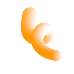 3D Gradient Squiggly Line Shape