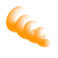 3D Gradient Squiggly Line Shape