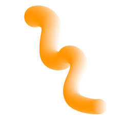 3D Gradient Squiggly Line Shape